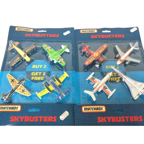 552 - 4 X Matchbox Skybusters 4 Packs.