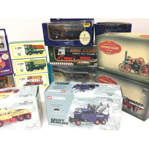 553 - A Box Containing Corgi Classics including Vintage Glory. Heavy Haulage. Dinky. Matchbox.etc.