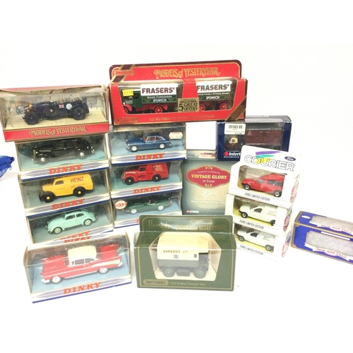 553 - A Box Containing Corgi Classics including Vintage Glory. Heavy Haulage. Dinky. Matchbox.etc.