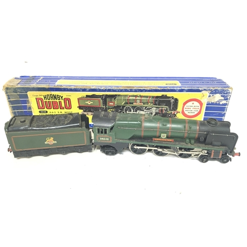 579 - A Boxed Hornby Dublo 00 Gauge 3-Rail West Country Locomotive Dorchester #3235.