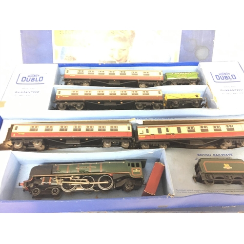 581 - 3 Boxes Containing Hornby Dublo. (3).