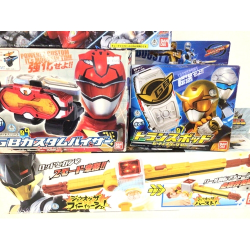 60 - A Collection of Japanese Power Rangers toys Boxed.