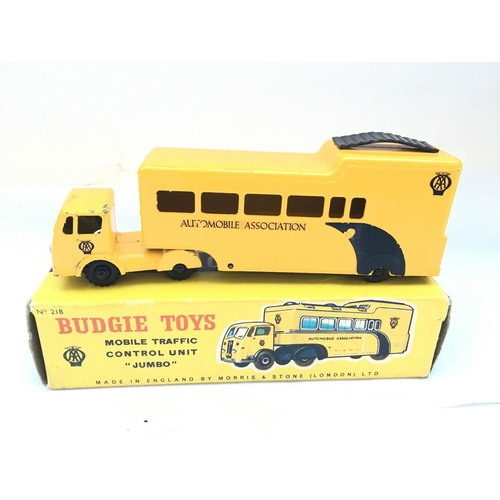 603 - A Boxed Budgie Toys Mobile Traffic Control Unit. Jumbo.