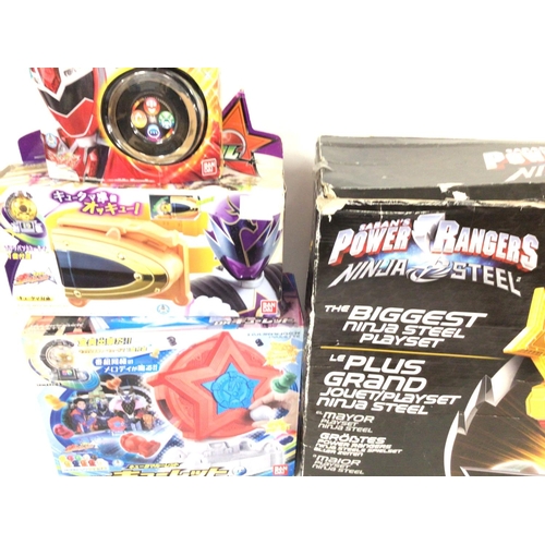 61 - A Collection of Japanese Power Rangers toys Boxed.