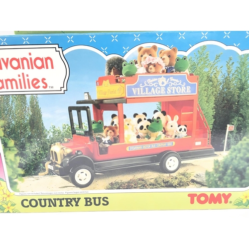 620 - 2 X Boxed Sylvanian Families Playsets. A Pony and Trap. A Country Bus. (2).