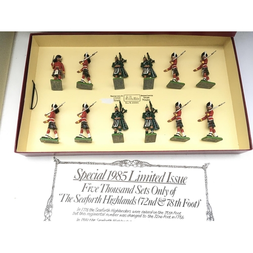 627 - A Boxed Britains Seaforth Highlanders set. Limited Edition #5185.