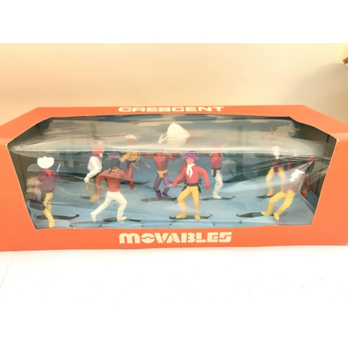 655 - 2 Boxed Crescent Toys Movables. Cowboys and Indians and Medieval Knights #907 #904.