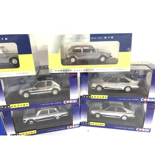 659 - A Collection of 8 Corgi Vanguards and Lledo Crome collectors club Diecast.