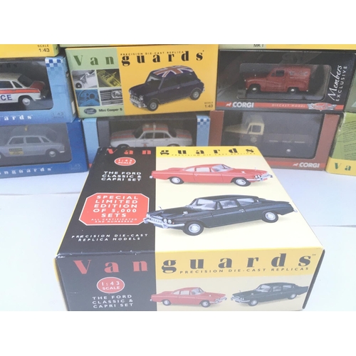 664 - A collection of Boxed Vanguards and Corgi Diecast.