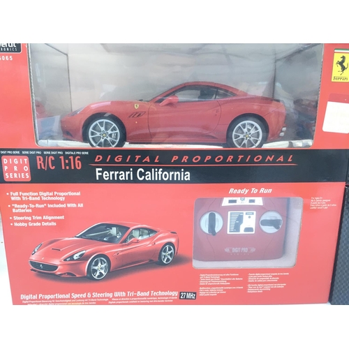 668 - 5 X Boxed Remote Controlled Ferraris by Mix R/C and Silverlit.