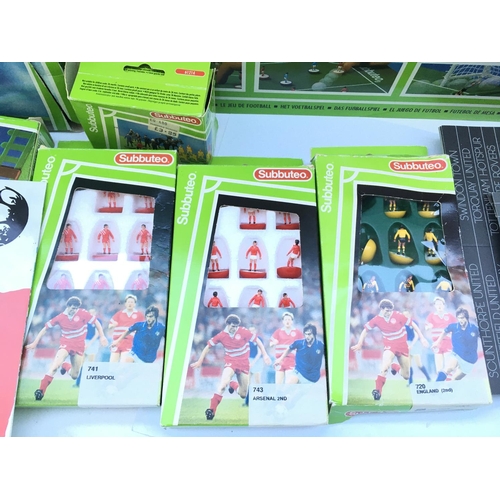 683 - A collection of Subbuteo including 3 extra Teams and accessories.