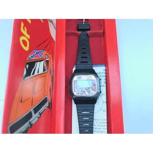 684 - A Boxed Vintage Dukes Of Hazzard LCD Quartz Watch.