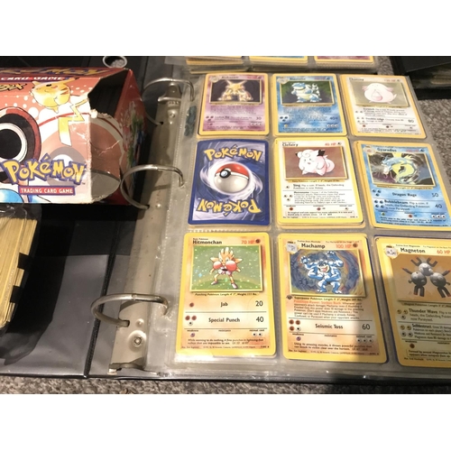 694 - 7 Binders Containing A Large Collection of Vintage pokemon Cards. Including Promos. Base Set. Base s... 