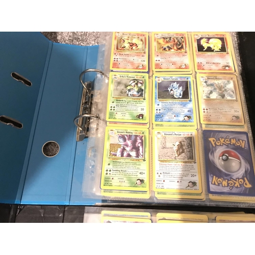 694 - 7 Binders Containing A Large Collection of Vintage pokemon Cards. Including Promos. Base Set. Base s... 