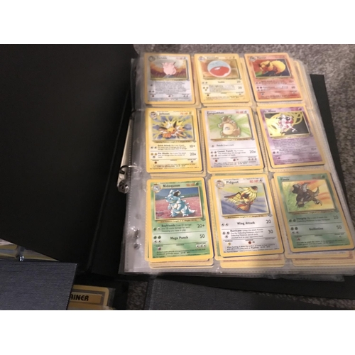 694 - 7 Binders Containing A Large Collection of Vintage pokemon Cards. Including Promos. Base Set. Base s... 