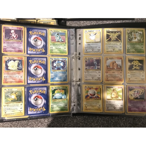 694 - 7 Binders Containing A Large Collection of Vintage pokemon Cards. Including Promos. Base Set. Base s... 