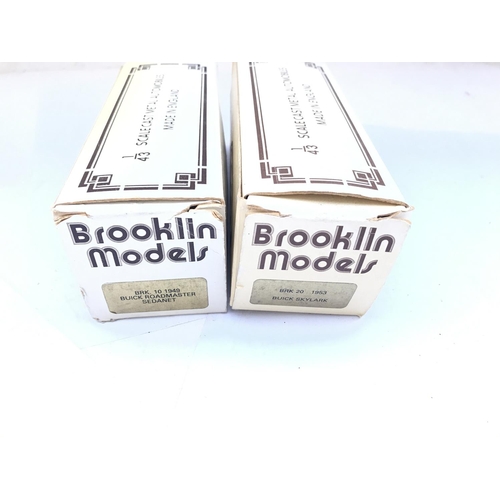 696 - 2 X Boxed Brooklin Models. A Buick Skylark and a Buick Roadmaster Sedanet.