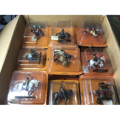 709 - A collection in excess of 40 model figures by DelPrado all unopened in the sealed bister packages. C... 