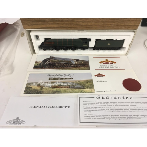 71 - Boxed Bachmann special limited edition Class 4 no. 60007 Sir Nigel Greeley. No. 41 of 350. OO gauge.