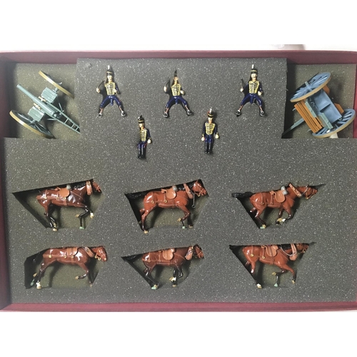 732 - Boxed model metal figures HM Royal Horse Artillery Gun Team