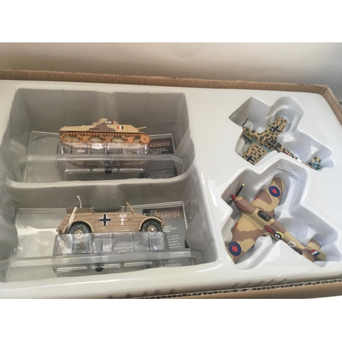 737 - A collection of three boxed Corgi war vehicles.. includes CSCW21004. CS00024. CS90026