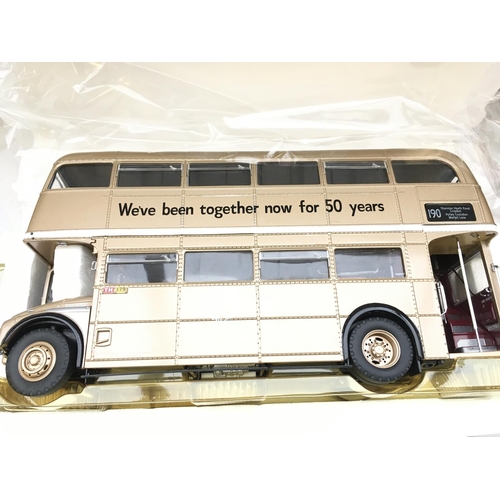 759 - A Boxed Sun Star Routemaster 2911 RM1983-ALD 9838 50th Anniversary of London Transport Gold. #2911.