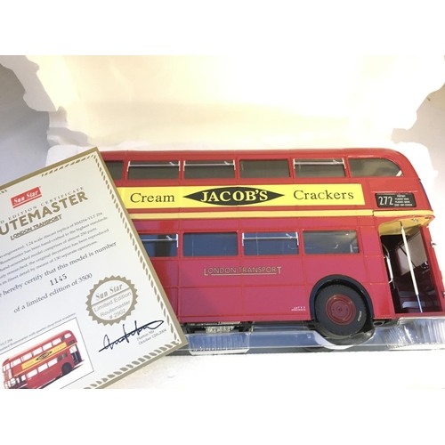 765 - A Boxed Sun Star Routemaster RM254-VLT 254 Standard Routemaster. #2902.