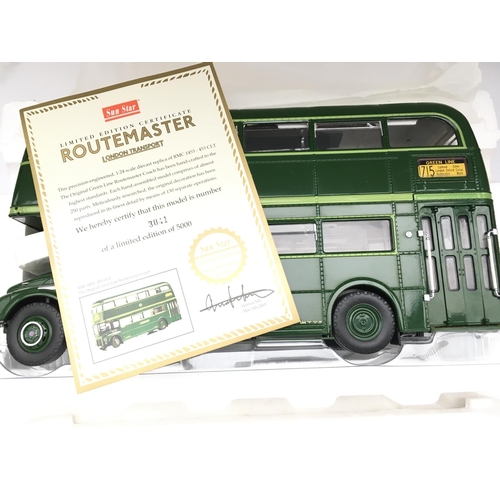 766 - A Boxed Sun Star RMC 1453-453 CLT Green Line Routemaster Coach. #2904. 1:24 scale.