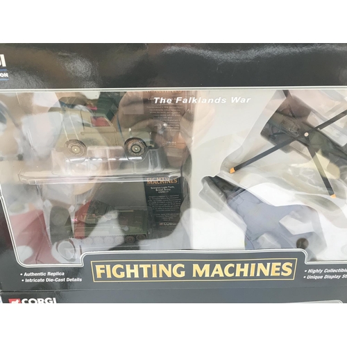 788 - 4 X Boxed Corgi Showcase Collection Sets including Fighting Machines and 100 years of Flight.