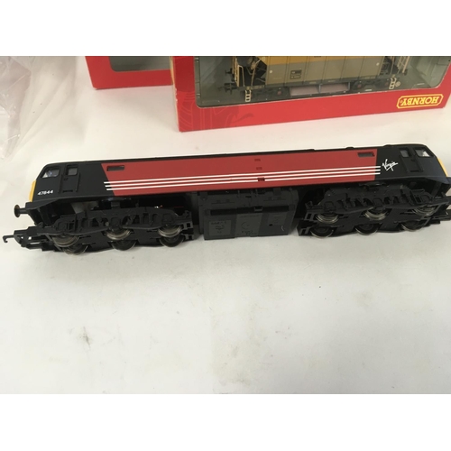 79 - A boxed Hornby locomotive class 47 R2677 Virgin. Boxed R6288E rolling stock. Boxed R454 GWR restaura... 