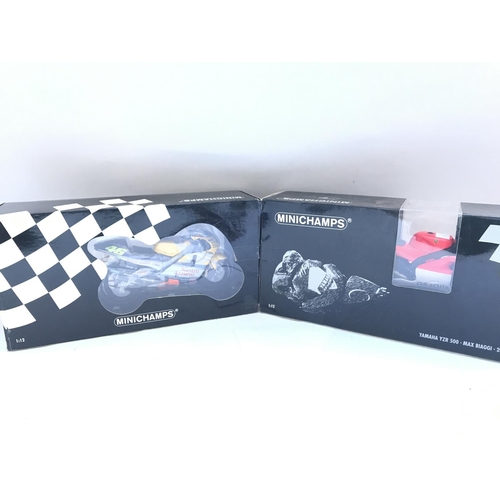 792 - 2 X Boxed Minichamps motorcycles. 1:12 Scale. A Honda NSR 500 and a Yamaha YZR 500.