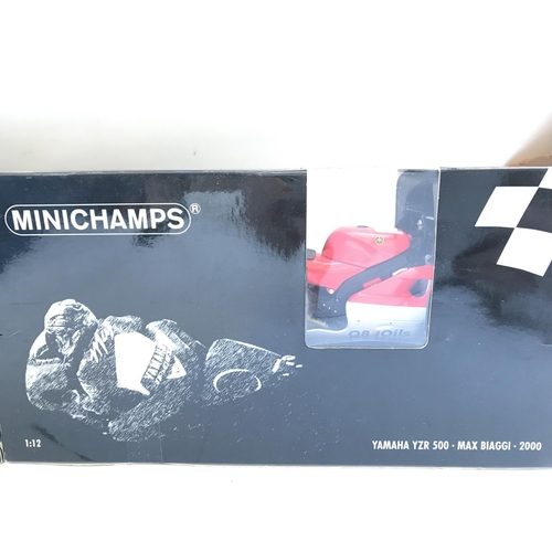 792 - 2 X Boxed Minichamps motorcycles. 1:12 Scale. A Honda NSR 500 and a Yamaha YZR 500.