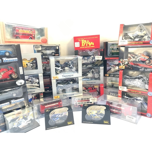 800 - A Box Containing Various Boxed Diecast including IXO. Maisto. Exclusive First Editions. And Original... 