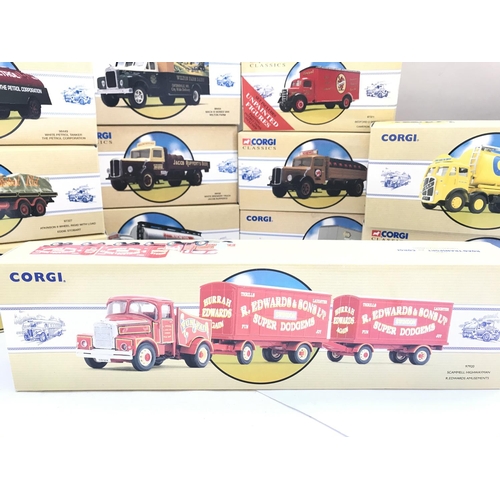 817 - A Box Containing a Collection of Corgi Classics. All lorrys.