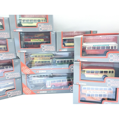 823 - A Collection of Corgi Original Omnibus Diecast Buses.