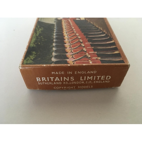 829 - A boxed set of Britains metal soldiers. This set is No. 8s and is titled Infantry in Battledress. Th... 