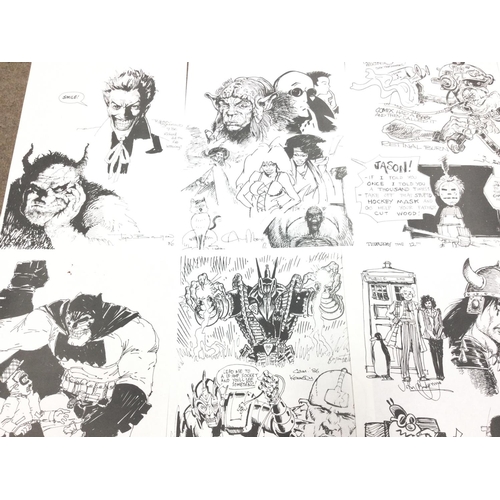 857 - A U.K. Comic Art Convention 1986 Portfolio-12 Loose Prints. 600 Produced. Including Artists Alan Moo... 