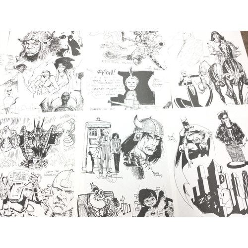 857 - A U.K. Comic Art Convention 1986 Portfolio-12 Loose Prints. 600 Produced. Including Artists Alan Moo... 