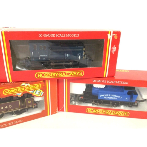 861 - 3 X Boxed Hornby Locomotives including BR 0-4-0 Diesel #R.874. A LMS 0-6-0T Loco #R.301 and a 0-4-0T... 