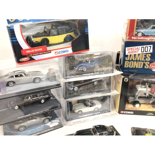 863 - A Box Containing Various Diecast including James Bond and Various Racing Cars.