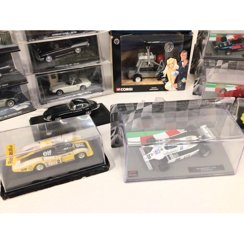 863 - A Box Containing Various Diecast including James Bond and Various Racing Cars.