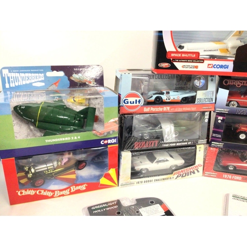 873 - A Collection of Movie Themed Diecast including Corgi and Green Light. The A-Team. The Full Guy. Chit... 