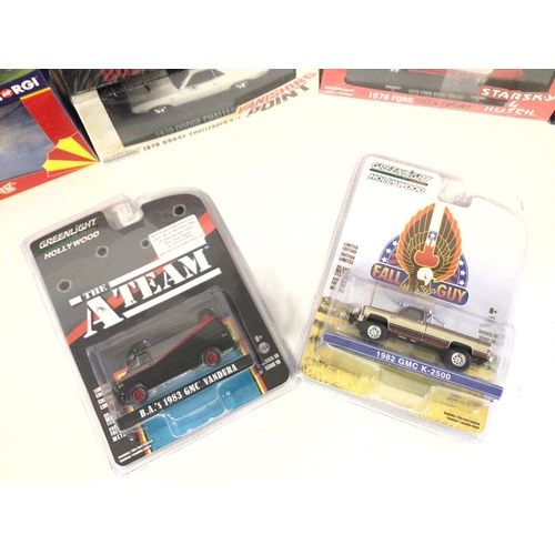 873 - A Collection of Movie Themed Diecast including Corgi and Green Light. The A-Team. The Full Guy. Chit... 