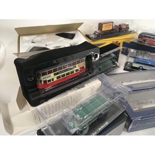 875 - A collection of ATLAS Models in original boxes comprising Aircraft..Ships..Trams & Buses.