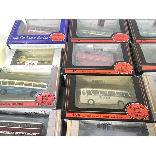 881 - A collection of 28 Exclusive First Editions models on original packaging mainly buses