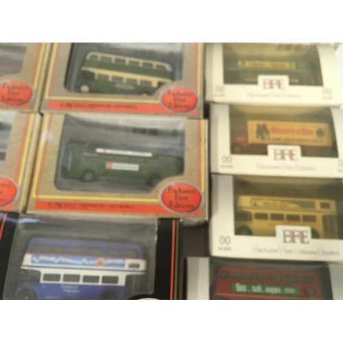 881 - A collection of 28 Exclusive First Editions models on original packaging mainly buses