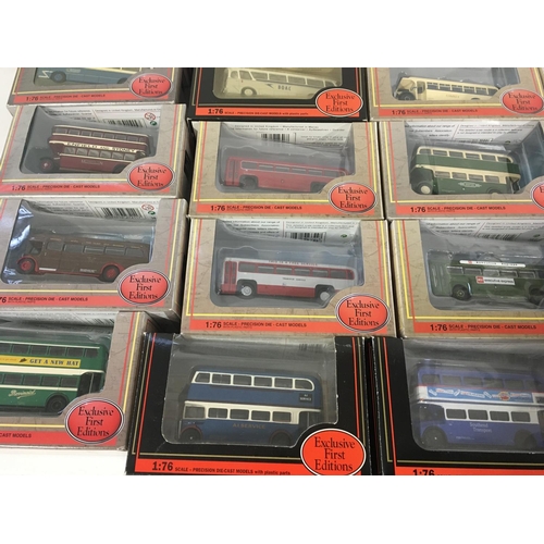 881 - A collection of 28 Exclusive First Editions models on original packaging mainly buses