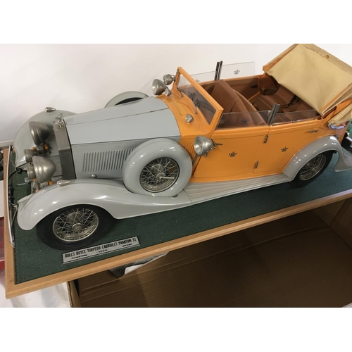 899 - POCHER Rolls Royce Torpedo Cabriolet Phantom II. 1934. Completed with display case.