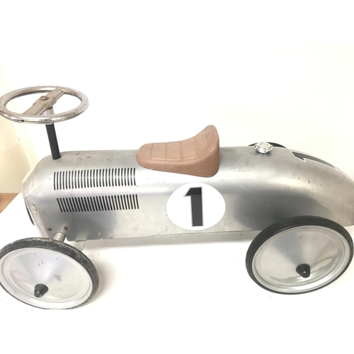 930 - A Child's Metal Toy Pedal Car approx length 76 cm in height and 41cm in height.