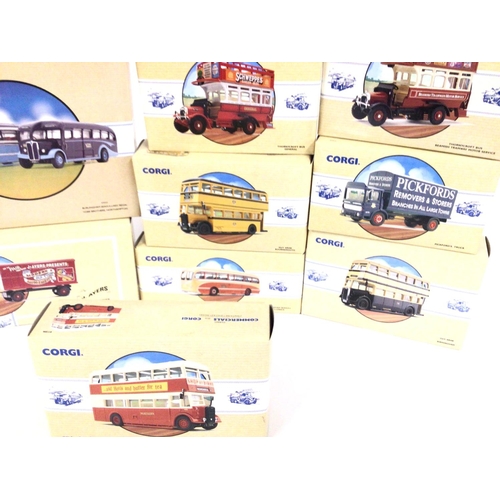 94 - A Collection of Corgi Classics including Buses and lorrys.